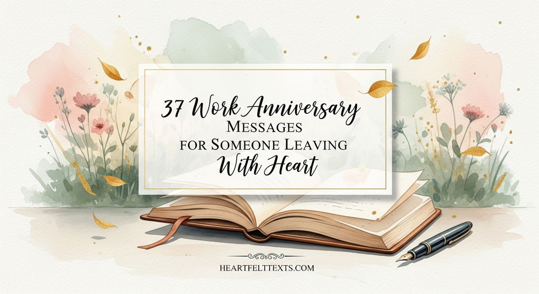 37 Work Anniversary Messages for Someone Leaving With Heart