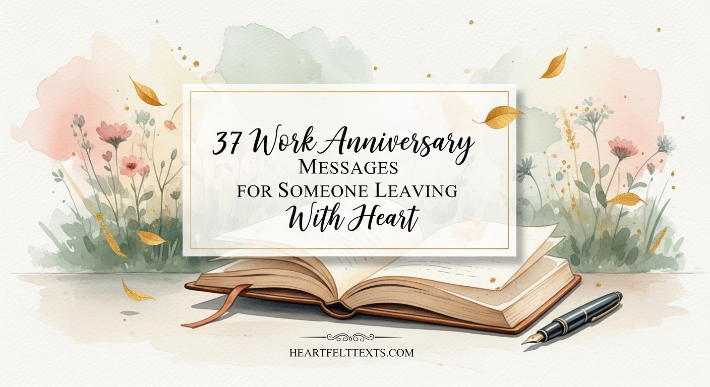 37 Work Anniversary Messages for Someone Leaving With Heart