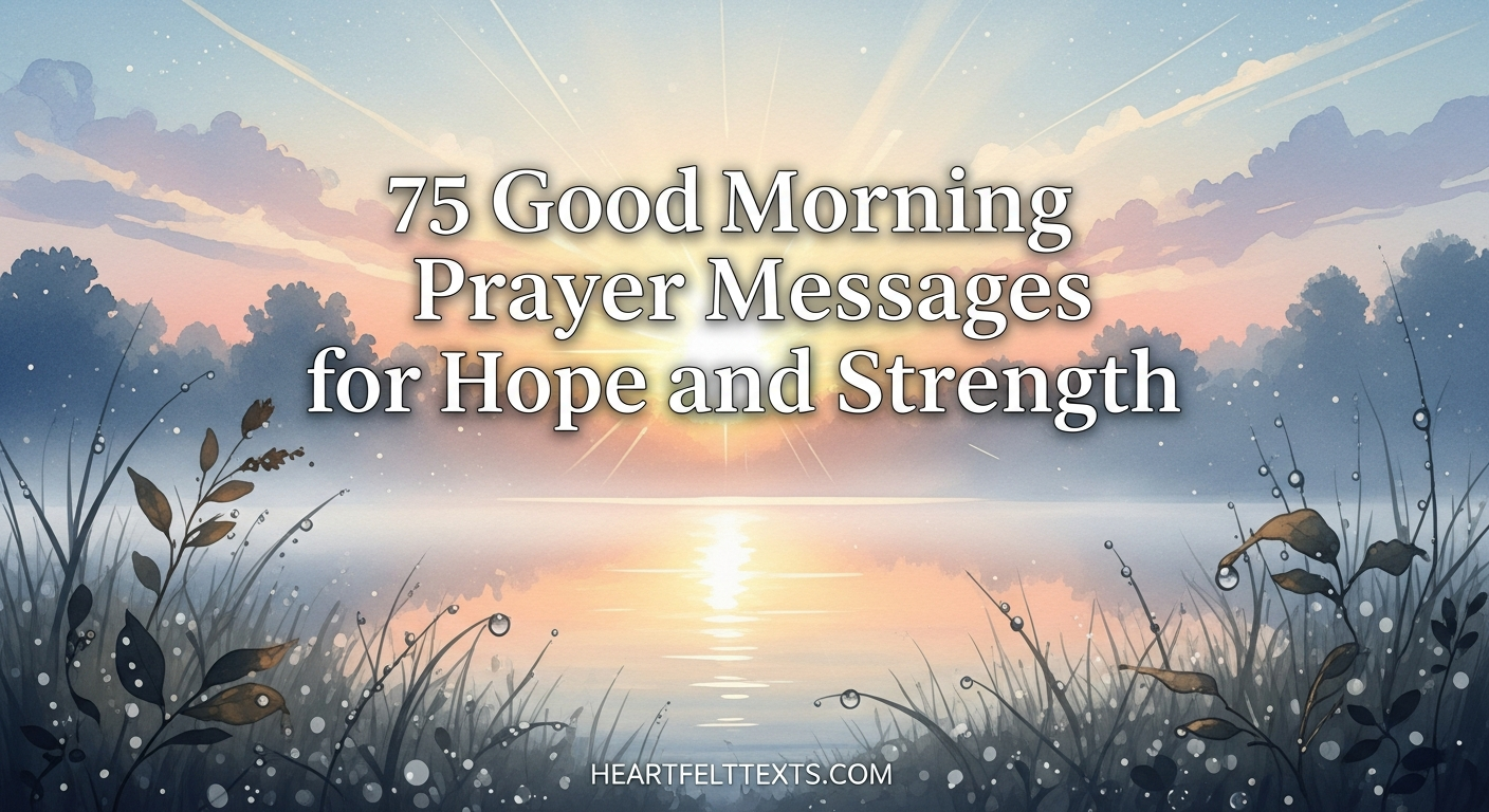 75 Good Morning Prayer Messages for Hope and Strength