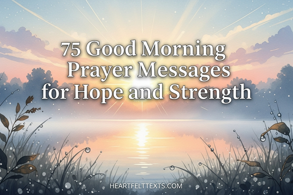 75 Good Morning Prayer Messages for Hope and Strength