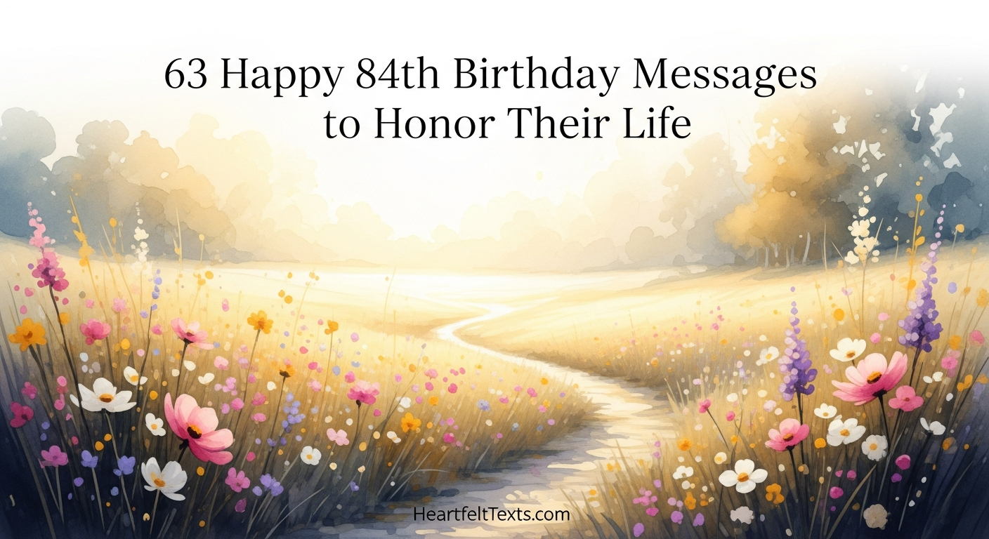 63 Happy 84th Birthday Messages to Honor Their Life