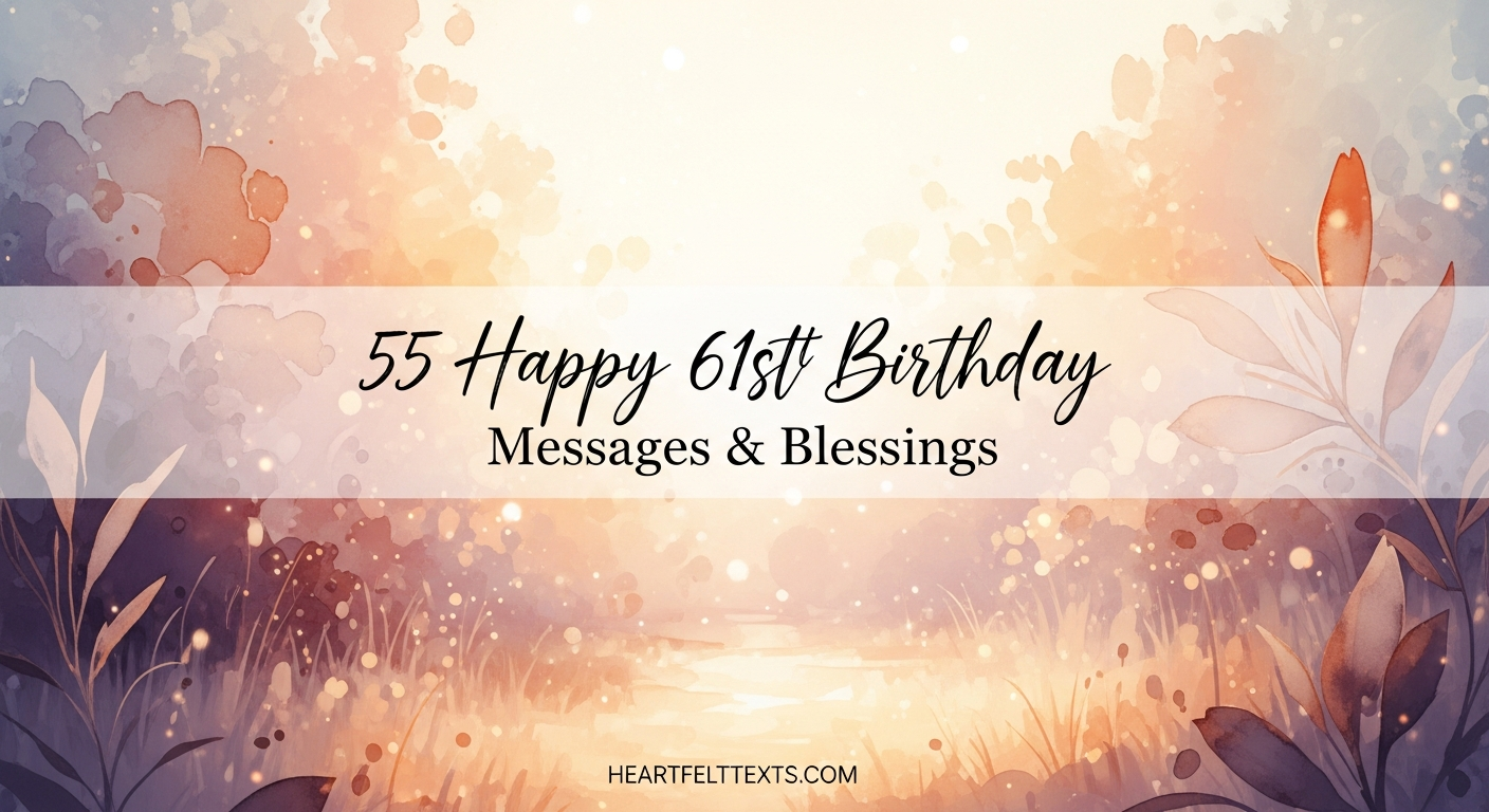 55 Happy 61st Birthday Messages & Blessings