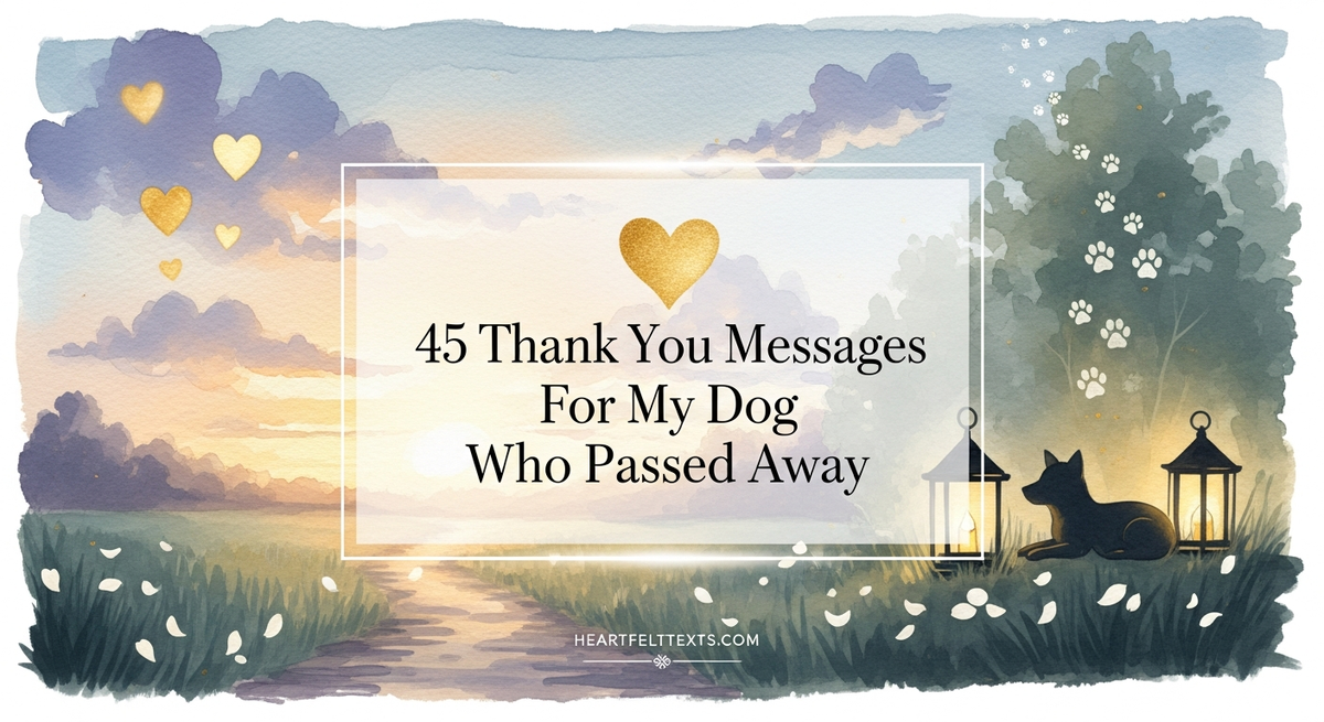 45 Thank You Messages For My Dog Who Passed Away