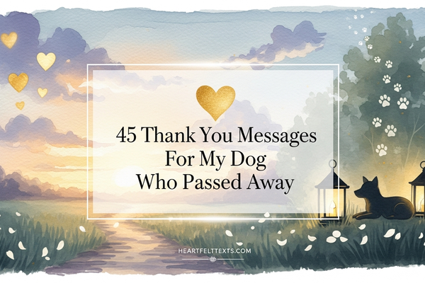 45 Thank You Messages For My Dog Who Passed Away
