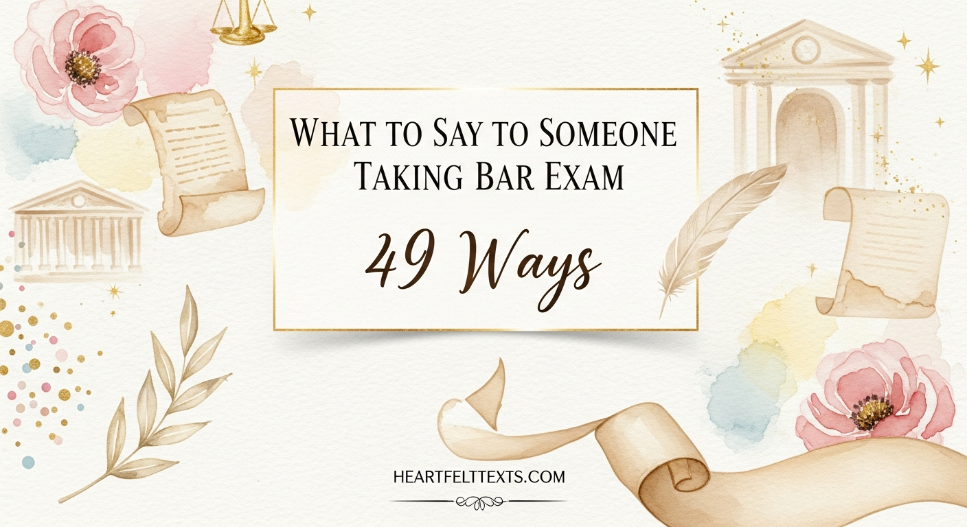 What to Say to Someone Taking Bar Exam 49 Ways