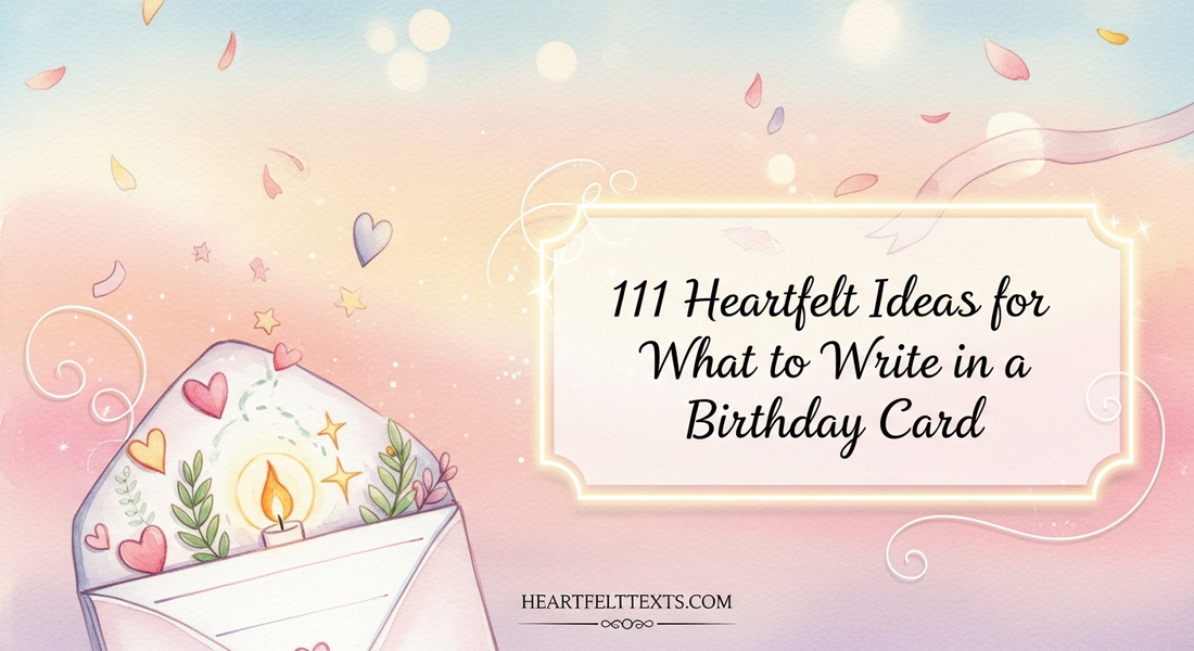 111 Heartfelt Ideas for What to Write in a Birthday Card