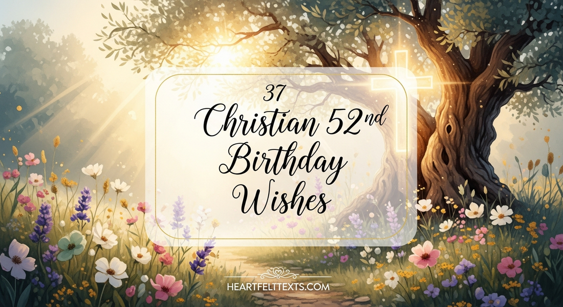 37 Christian 52nd Birthday Wishes Heartfelt Blessings