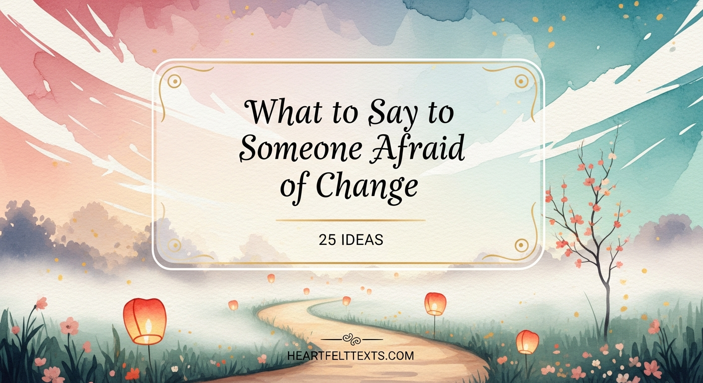 What to Say to Someone Afraid of Change 25 Ideas
