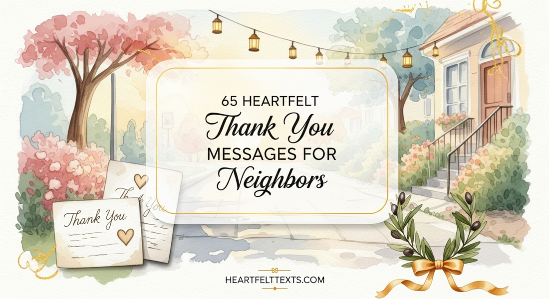65 Heartfelt Thank You Messages for Neighbors