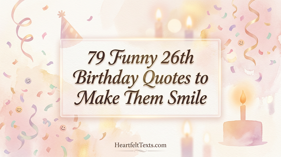 79 Funny 26th Birthday Quotes to Make Them Smile