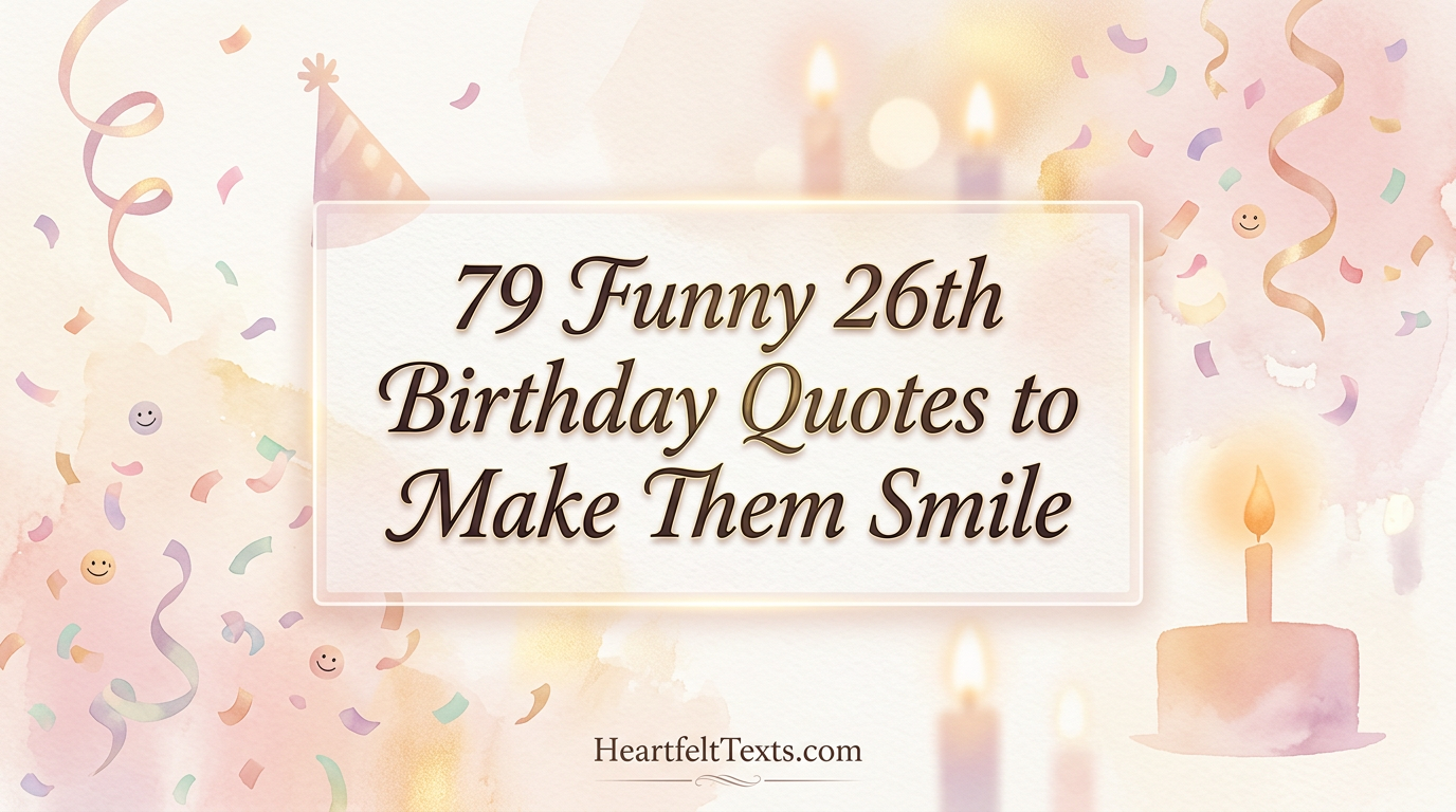 79 Funny 26th Birthday Quotes to Make Them Smile