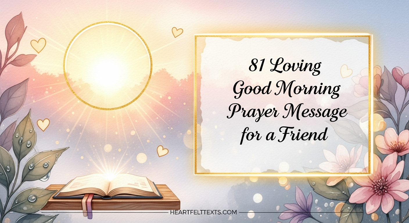 81 Loving Good Morning Prayer Message for a Friend