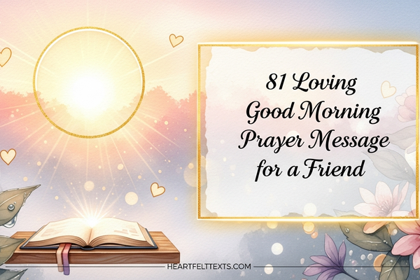 81 Loving Good Morning Prayer Message for a Friend