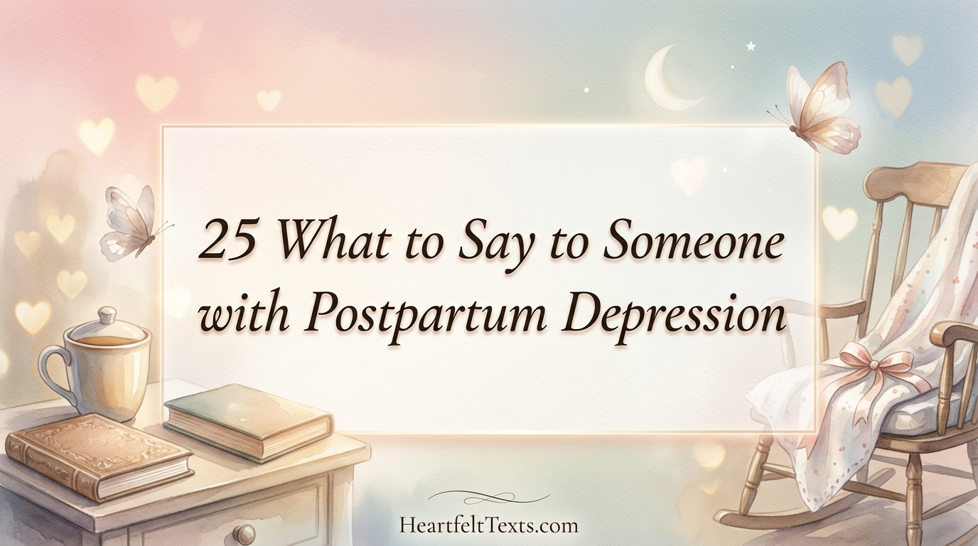 25 What to Say to Someone with Postpartum Depression