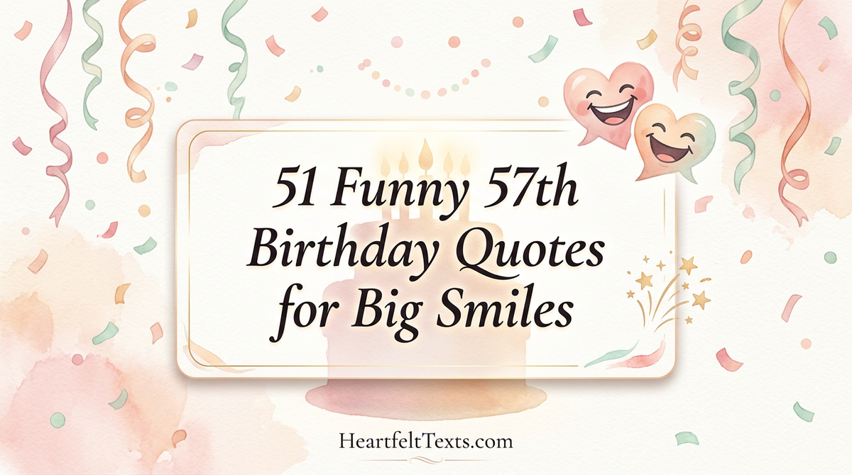51 Funny 57th Birthday Quotes for Big Smiles