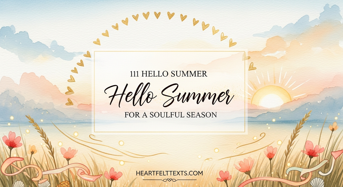 111 Hello Summer Captions for a Soulful Season