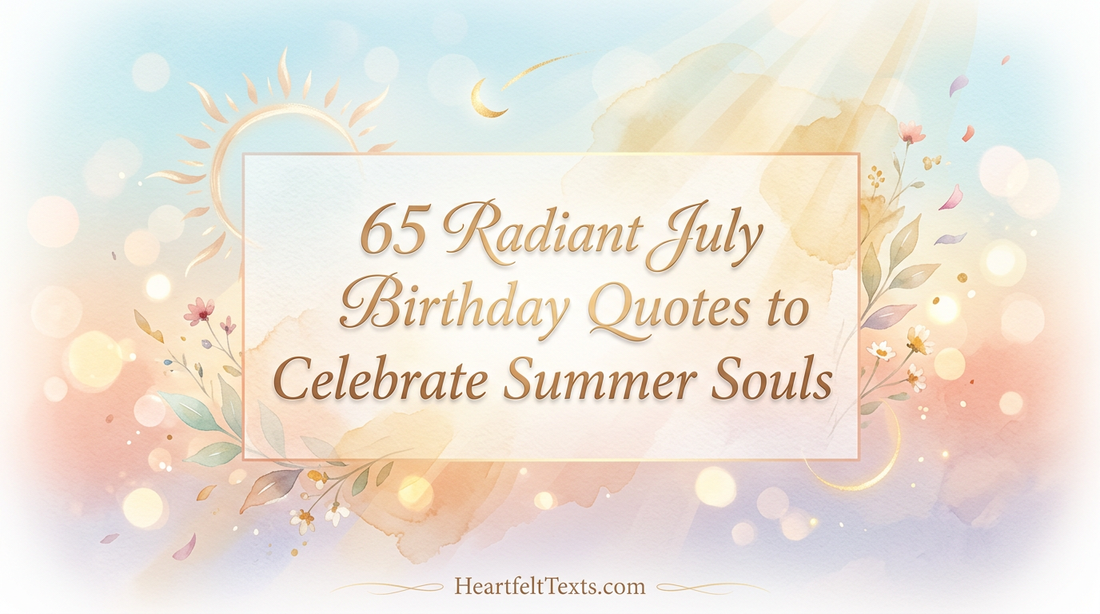 65 Radiant July Birthday Quotes to Celebrate Summer Souls