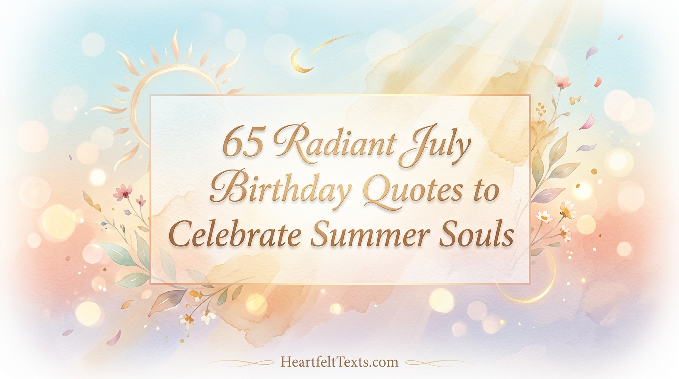 65 Radiant July Birthday Quotes to Celebrate Summer Souls
