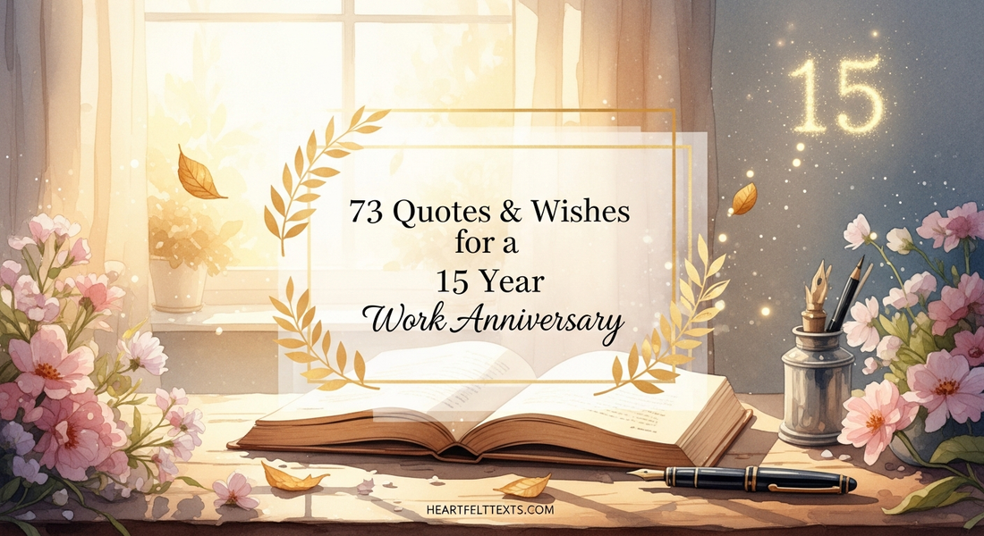 73 Quotes & Wishes for a 15 Year Work Anniversary