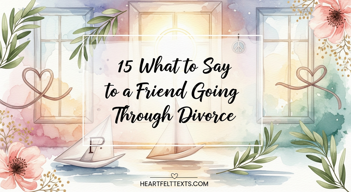 15 What to Say to a Friend Going Through Divorce