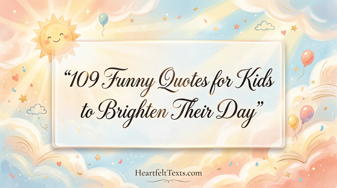 109 Funny Quotes for Kids to Brighten Their Day