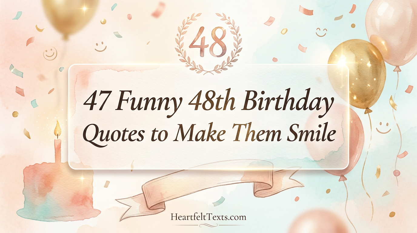 47 Funny 48th Birthday Quotes to Make Them Smile