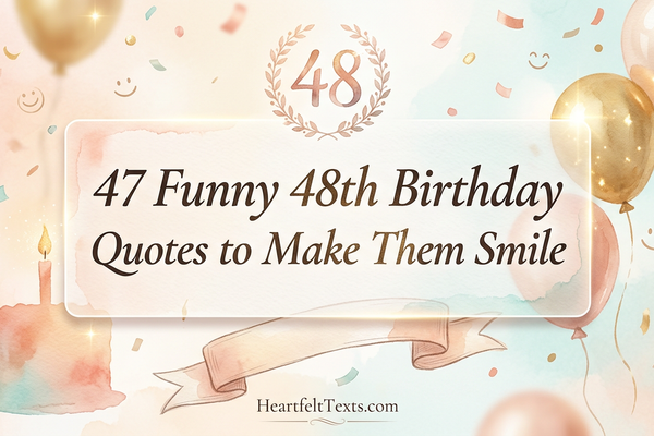 47 Funny 48th Birthday Quotes to Make Them Smile