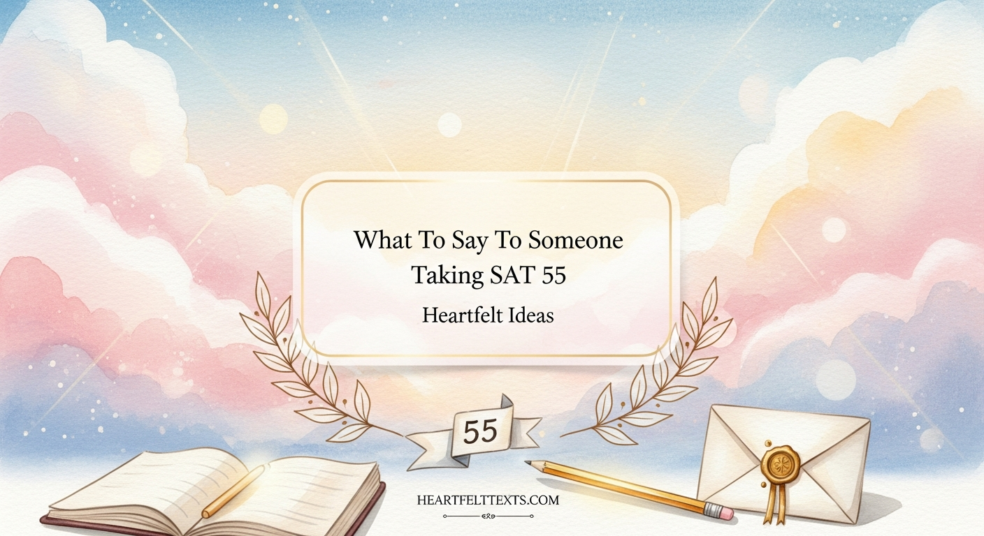 What To Say To Someone Taking SAT 55 Heartfelt Ideas