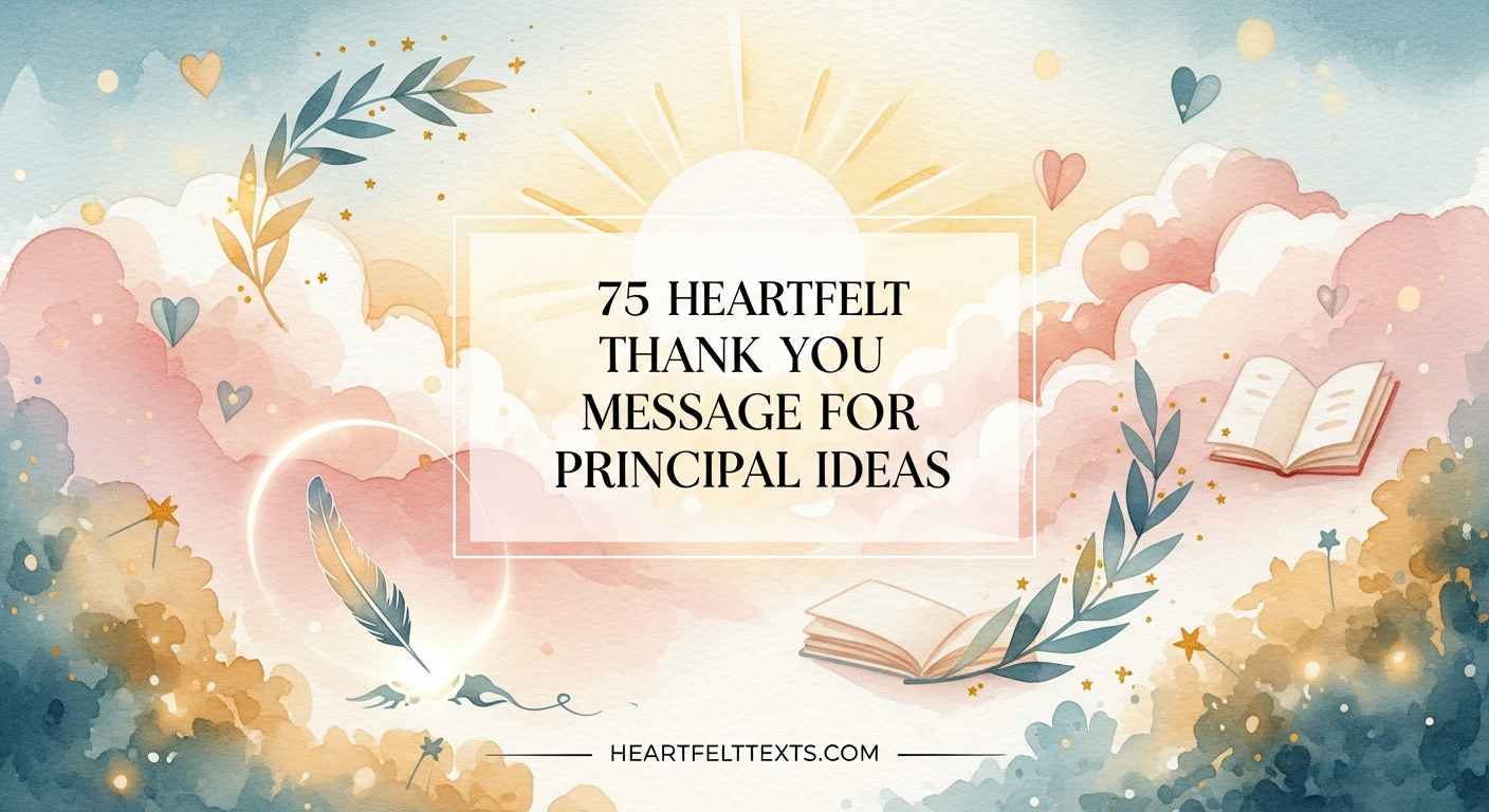 75 Heartfelt Thank You Message for Principal Ideas