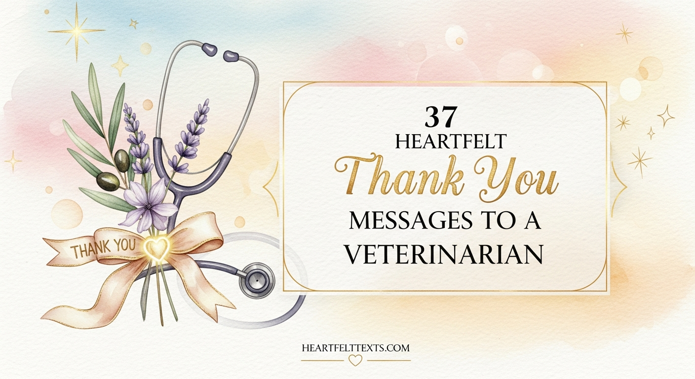 37 Heartfelt Thank You Messages to a Veterinarian