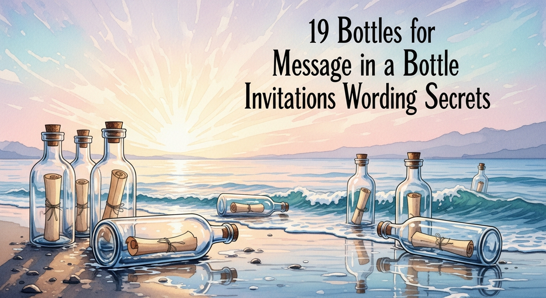 19 Bottles for Message in a Bottle Invitations Wording Secrets
