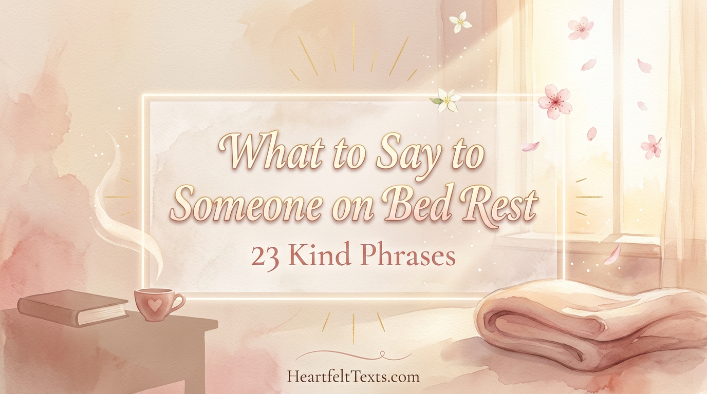 What to Say to Someone on Bed Rest 23 Kind Phrases