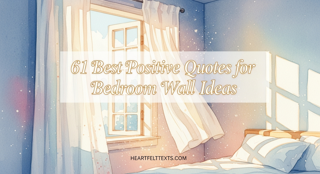 61 Best Positive Quotes for Bedroom Wall Ideas
