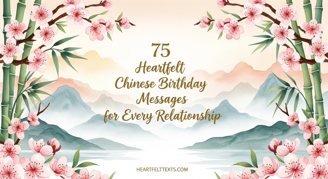 75 Heartfelt Chinese Birthday Messages for Every Relationship