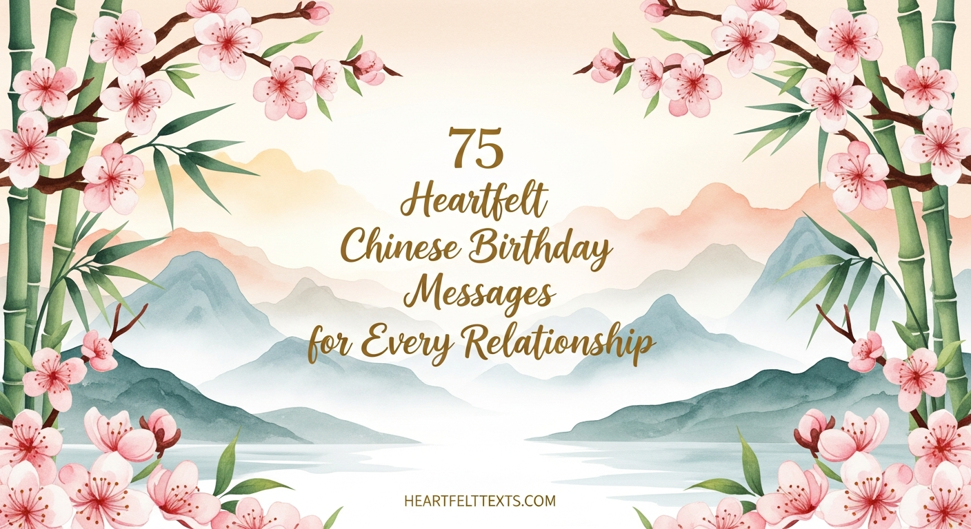 75 Heartfelt Chinese Birthday Messages for Every Relationship