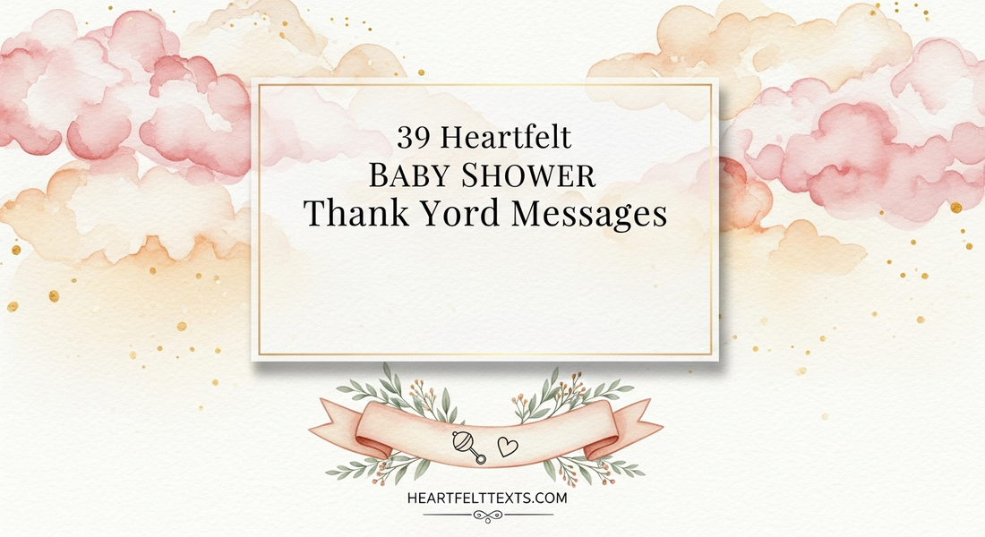 39 Heartfelt Baby Shower Thank You Card Messages