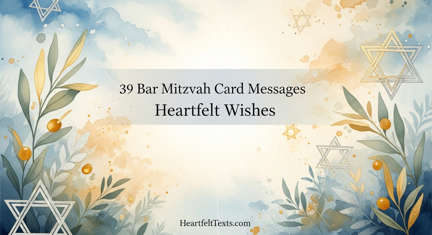 39 Bar Mitzvah Card Messages Heartfelt Wishes