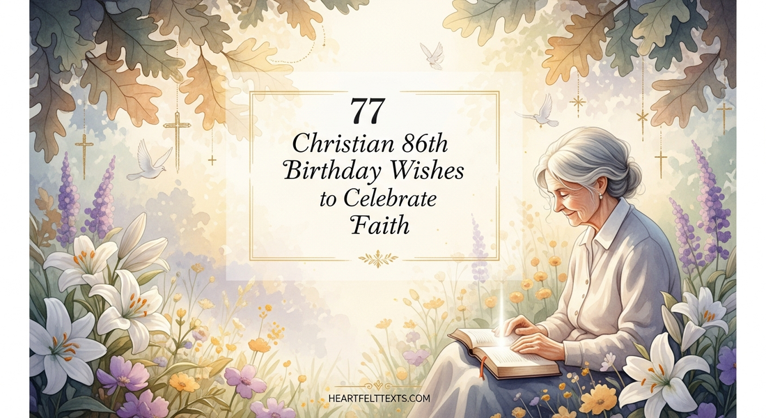 77 Christian 86th Birthday Wishes to Celebrate Faith