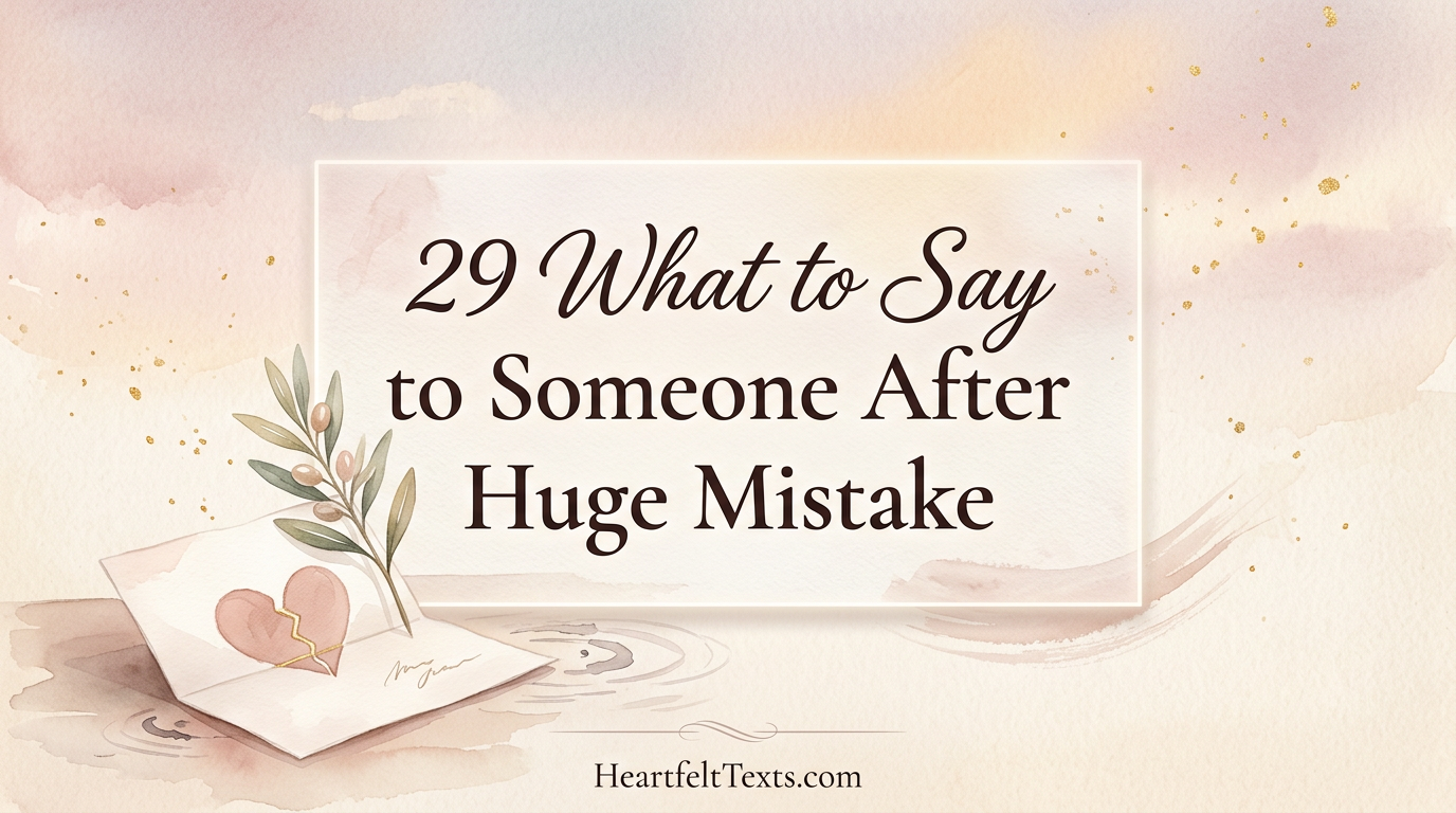 29 What to Say to Someone After Huge Mistake