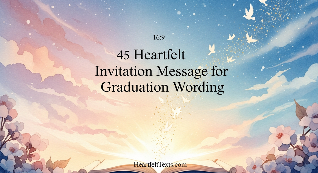 45 Heartfelt Invitation Message for Graduation Wording