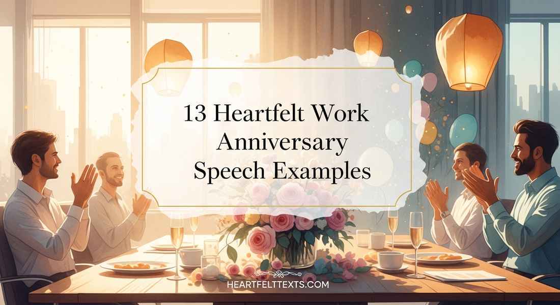 13 Heartfelt Work Anniversary Speech Examples