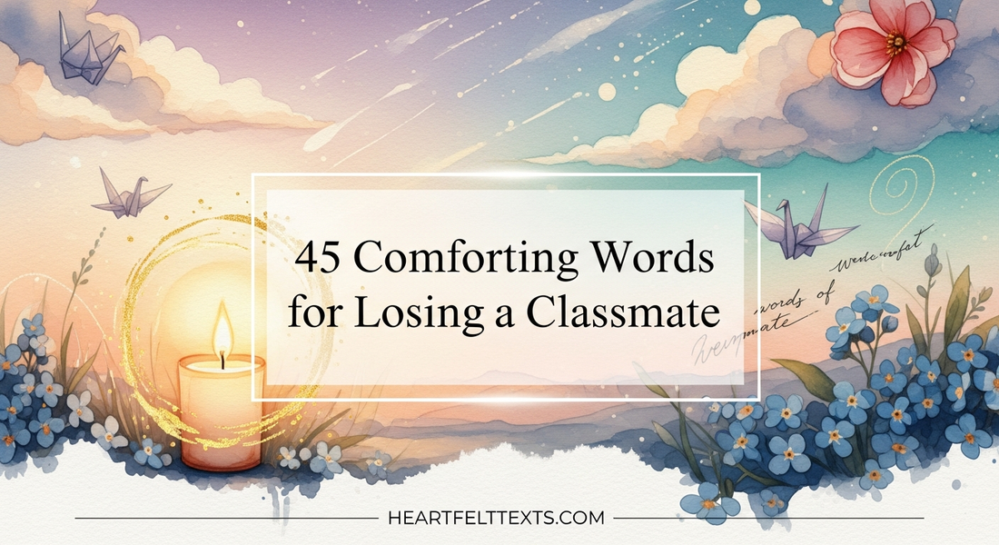 45 Comforting Words for Losing a Classmate