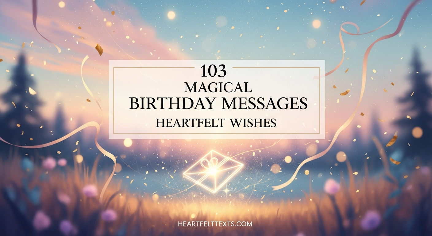 103 Magical Birthday Messages Heartfelt Wishes